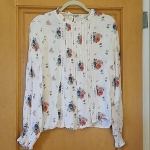 COPY - Cream with floral print blouse